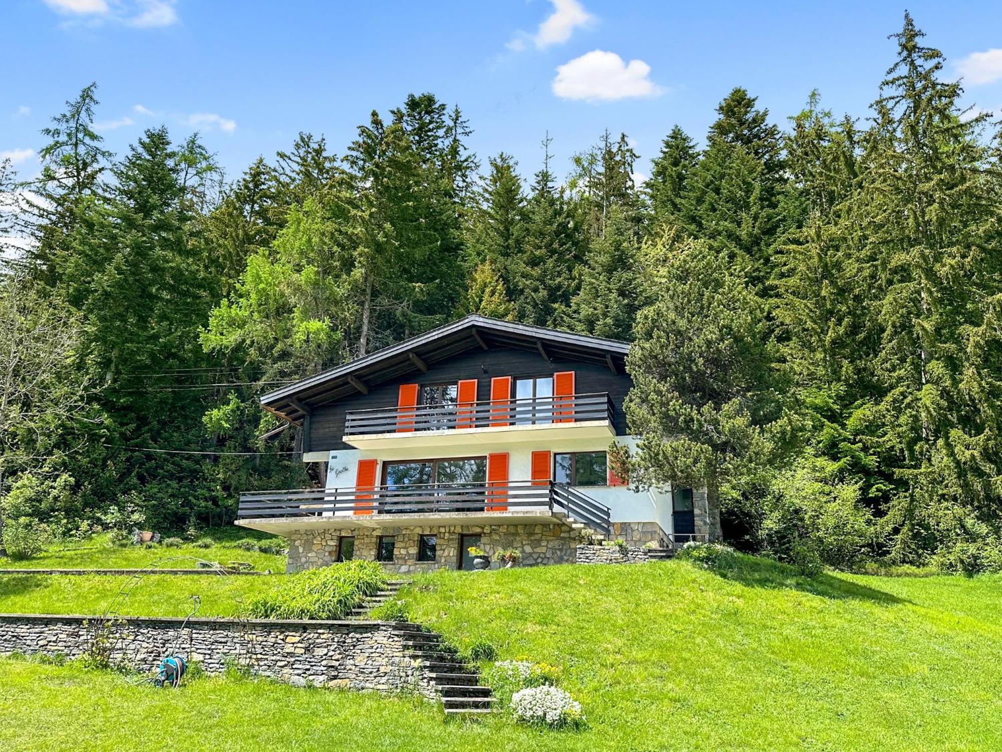 Chalet Familial Les Girolles aux portes d'Anzère Arbaz Extérieur photo